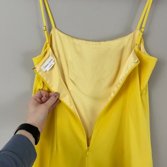 Lovers and Friends Teddy Ruffle Mini Dress in Yellow Size Small - Picture 5 of 7